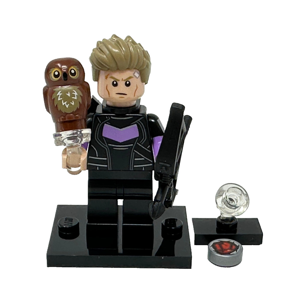 LEGO Marvel MCU Minifigure Hawkeye Clint Barton Bow Quiver Owl Series 2 71039